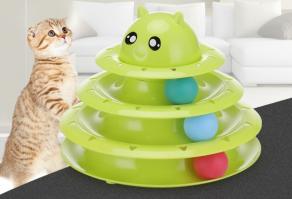 3 Katlı Kedi Oyuncağı Turntable Cat Toy