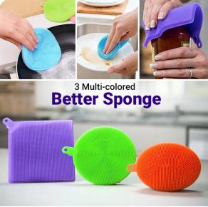 Better Sponge Anti Bakterial Silikon Bulaşık Süngeri (3 Adet)