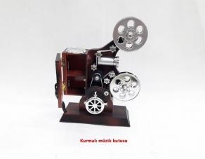 Film Makinesi Şeklinde Müzik Kutusu -  Sinemaskop