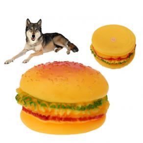 Hamburger Sesli Köpek Oyuncağı-Pet Hamburger