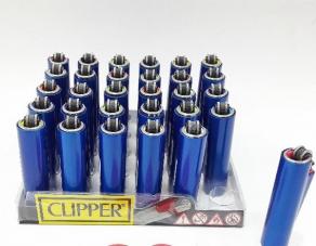 Metal Kılıf Clipper Mavi Çakmak