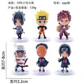 No3 Mini Naruto Figürleri 6li Set